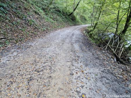 Sanacijska obnova gozdnih cest po poplavah (4)